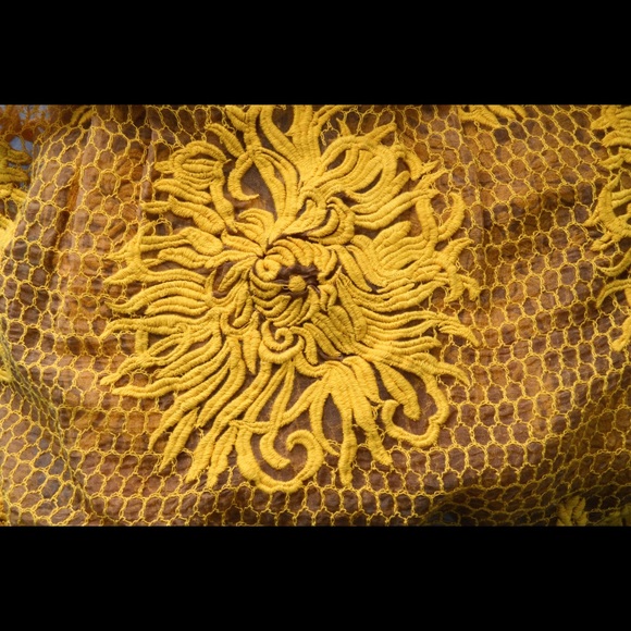 Anthropologie Honeycomb Lace Dress - Picture 4 of 6